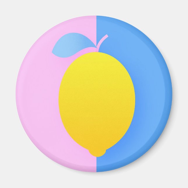 Pop Art lemon Magnet (Framsidan)