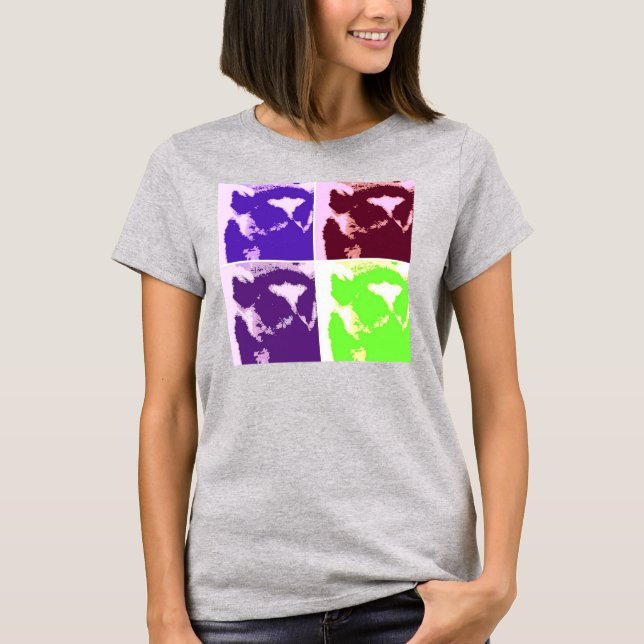 Pop Art Lemur Tee Shirt (Framsida)
