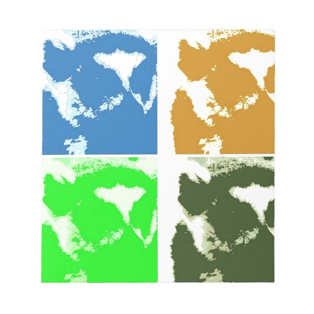 Pop Art Lemurs Anteckningsblock (Framsida)