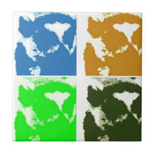 Pop Art Lemurs Kakelplatta