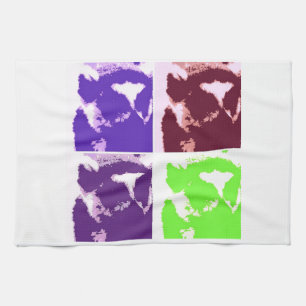 Pop Art Lemurs Kökshandduk