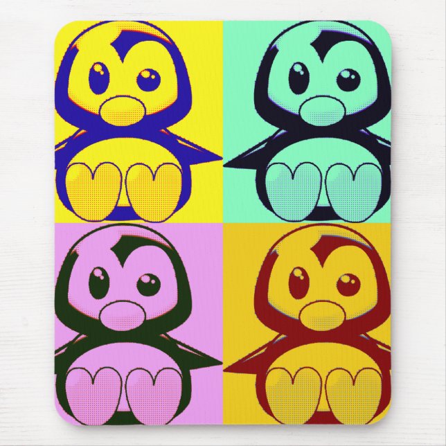 Pop Art Liten Tux Musmatt Musmatta (Framsidan)