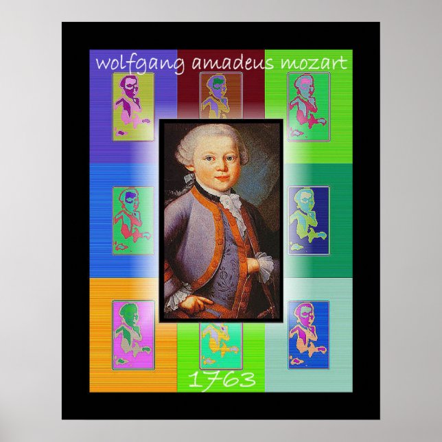 Pop Art Little Mozart Poster (Framsidan)