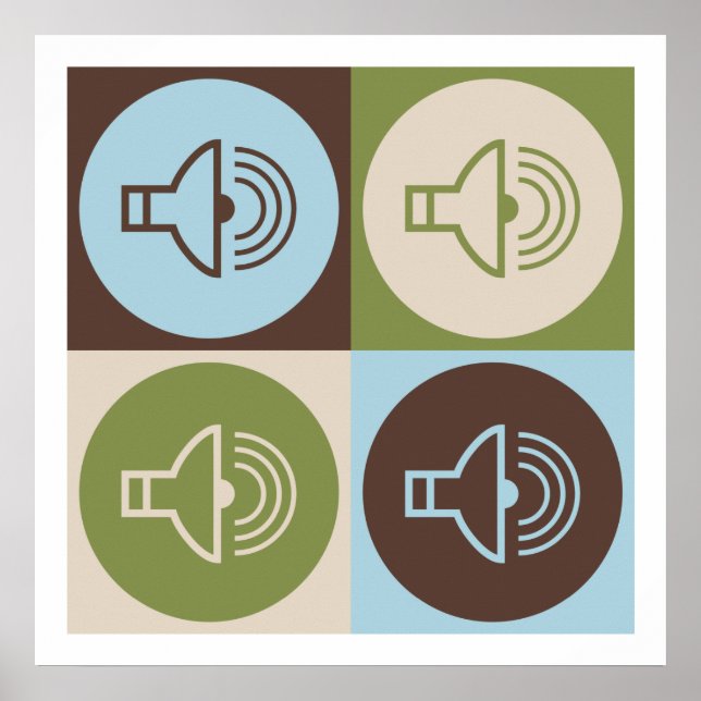 Pop Art Ljud Poster (Framsidan)