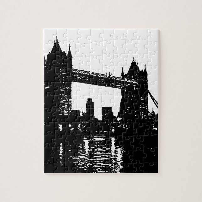 Pop Art London Torn Bridge Pussel (Vertikal)