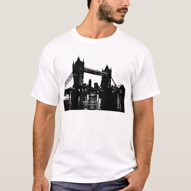 Pop Art London Torn Bridge T Shirt (Framsida)