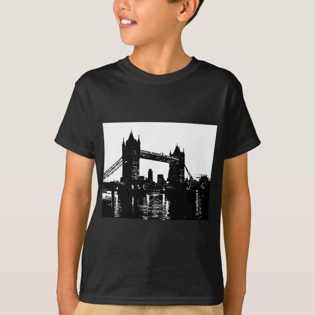 Pop Art London Torn Bridge Tee Shirt (Framsida)