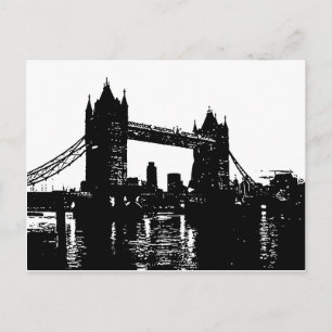 Pop Art London Torn Bridge Vykort