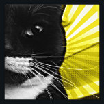 Pop Art Lucy Closeup Fototryck<br><div class="desc">gult av roligt popup-version av ett av Lucy-bilderna</div>