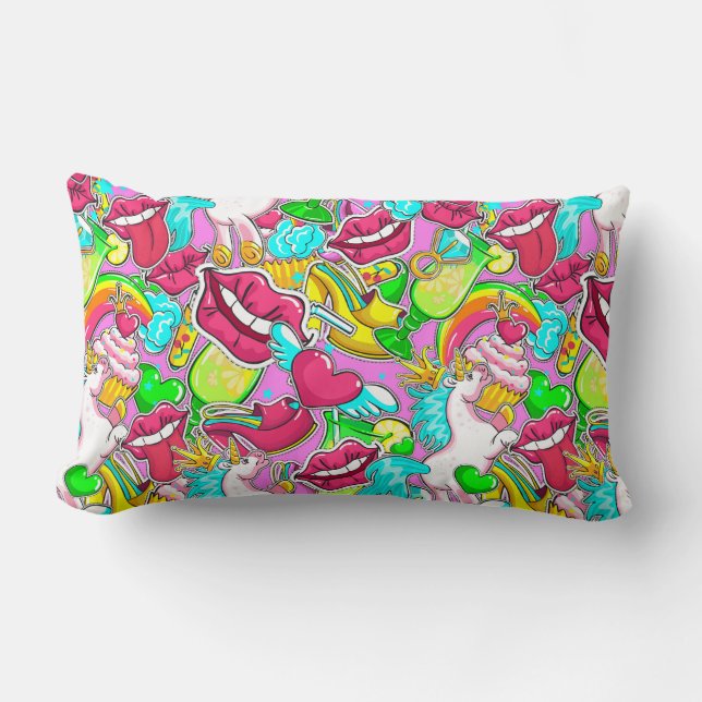 Pop Art Lumbarkudde (Framsida)