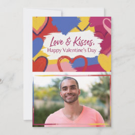 Pop Art Målerisk Välgörenhetskort för Alla Hjärtan Julkort