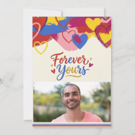 Pop Art Målerisk Välkomstkort för Alla Hjärtans Da Julkort