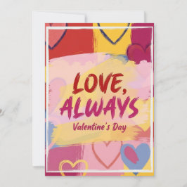 Pop Art Målerisk Valsdagskort  Julkort