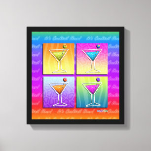 POP ART MARTINIS Galleriinramad canvas