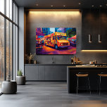 Pop Art Matvagn Gatumiljö Väggkonst<br><div class="desc">Denna livfulla popkonstscen med mattruck fångar den livliga anden på en livlig stadstorg. Med djärva färger och en glad matlastbil är detta konstverk perfekt för matlovers och de som älskar urban gatukultur. Anpassa framsidan på matlastbilen med ditt namn eller ett roligt matrelaterat meddelande för att skapa en personlig koppling till...</div>