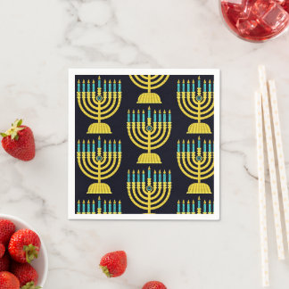 Pop Art Menorah Servetter
