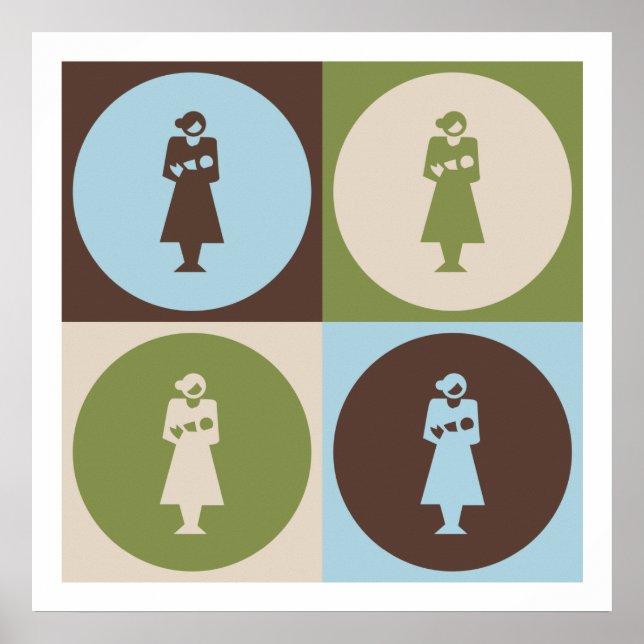 Pop Art Midwifery Poster (Framsidan)