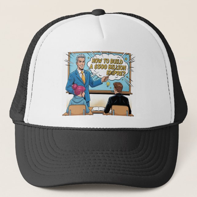 Pop Art Miljardvärde Imperiebyggare Hatt Keps (Framsida)
