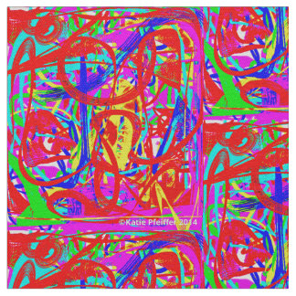 Pop Art Mod Abstrakt Design Tyg