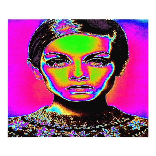 Pop Art Mode Fototryck (Framsidan)