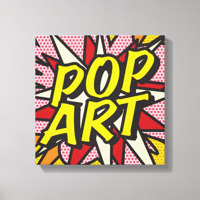 POP ART Modern seriebokstypografi Canvastryck (Framsida)