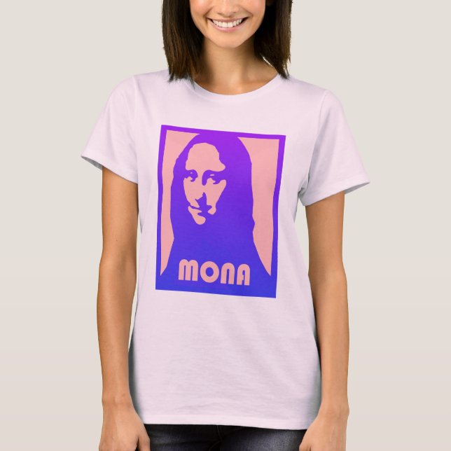 Pop Art Mona Lisa - Shirt Tröja (Framsida)