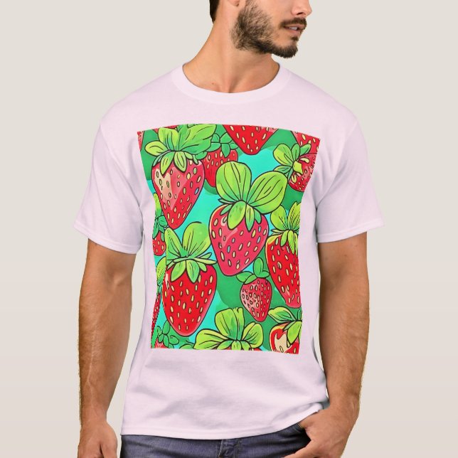 Pop Art Mönster T Shirt (Framsida)