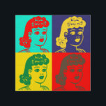 "Pop Art Moster Fritzi" Wood Wall Art Trätavla<br><div class="desc">Vi anpassade Moster Fritzi och gav henne en retro-popkonst. Lägg till ett popo på färg till din dekoration med den här unika bilden!</div>
