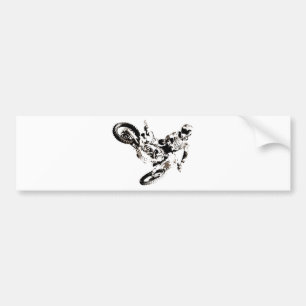 Pop Art Motocross Motorcyle Sport Bildekal