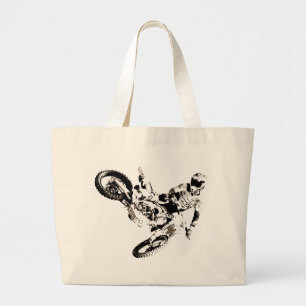 Pop Art Motocross Motorcyle Sport Jumbo Tygkasse