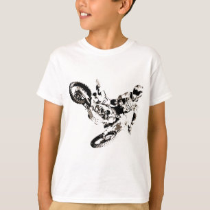 Pop Art Motocross Motorcyle Sport T Shirt