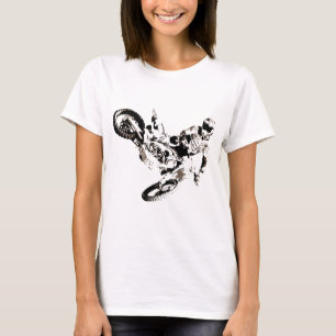 Pop Art Motocross Motorcyle Sport Tee