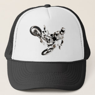 Pop Art Motocross Motorcyle Sport Truckerkeps