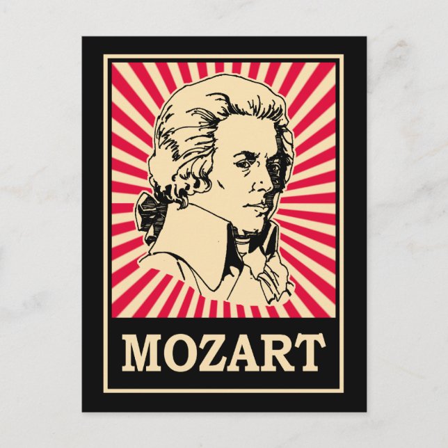 Pop Art Mozart Vykort (Framsida)