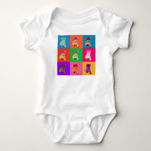 Pop Art Nalle Baby Bodykostym T-shirt