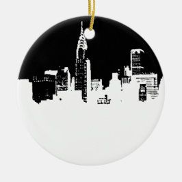 Pop Art New York City Ceramic Ornament