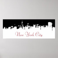 Pop Art New York City Panorama Poster