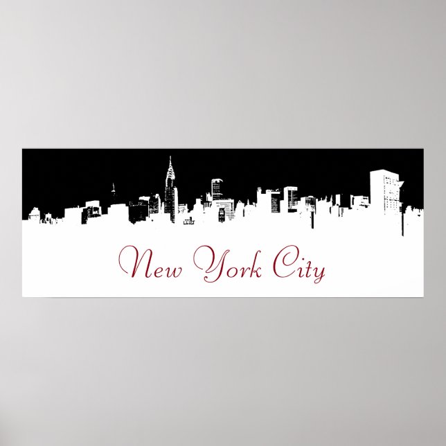 Pop Art New York City Panorama Poster (Framsidan)