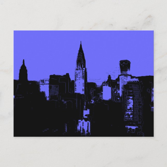 Pop Art New York City-vykort Vykort (Framsida)