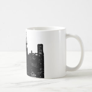 Pop Art New York Silhouette Kaffemugg