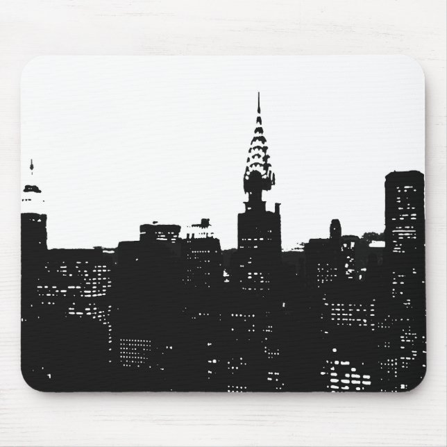 Pop Art New York Silhouette Musmatta (Framsidan)