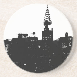 Pop Art New York Silhouette Underlägg