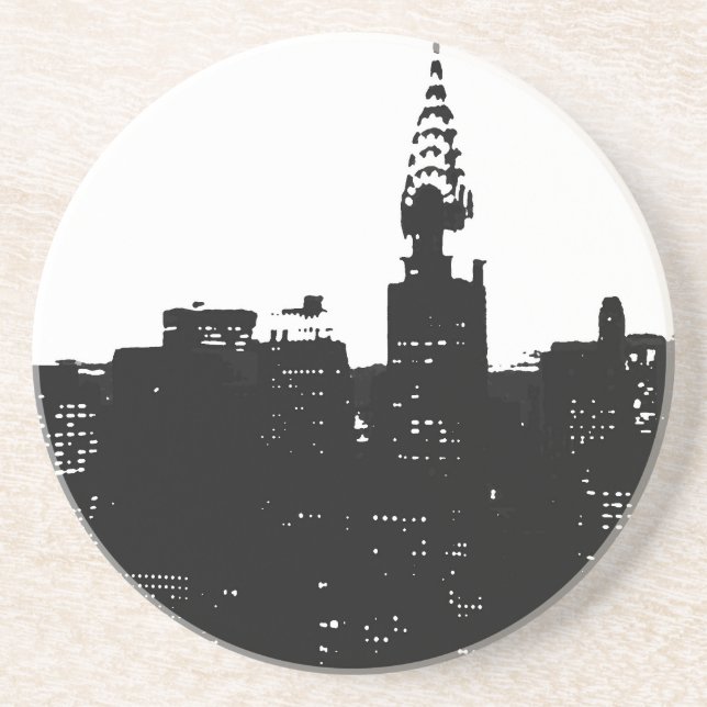 Pop Art New York Silhouette Underlägg (Framsidan)