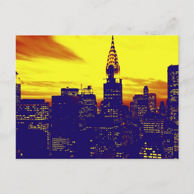 Pop Art New York Vykort (Framsida)