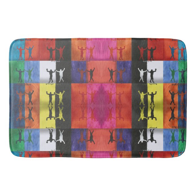 Pop art no.1 by Yeshaya Dank - unity & harmony Badrumsmatta (Framsidan)