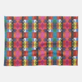 Pop art no.1 by Yeshaya Dank - unity & harmony Kökshandduk