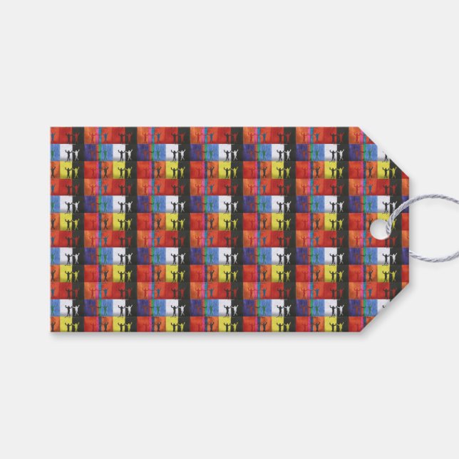 Pop art no.1 by Yeshaya Dank - unity & harmony Presentetikett (Framsidan (Horisontell))