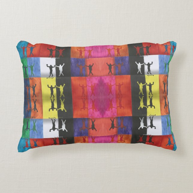 Pop art no.1 by Yeshaya Dank - unity & harmony Prydnadskudde (Framsidan)