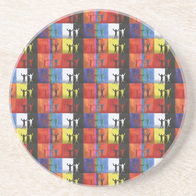 Pop art no.1 by Yeshaya Dank - unity & harmony Underlägg (Framsidan)