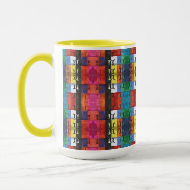Pop art nr.1 av Yeshaya Dank - enhet & harmoni Mugg (Vänster)
